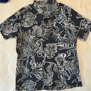 Roark Bless Up Breathable Stretch Shirt XL black surf skate hike